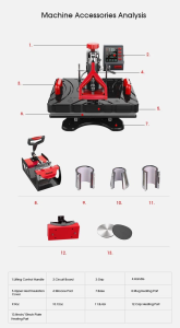 8 In 1 Combo Heat Press Machine
