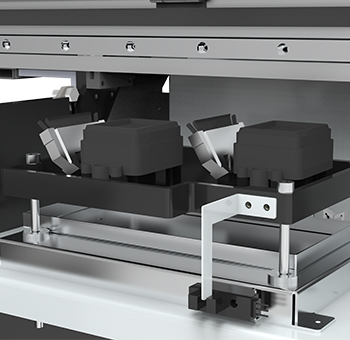Lifting capping station design. The design of the lifting ink station accurately controls the position of the head sealing and comprehensively protects the print head.