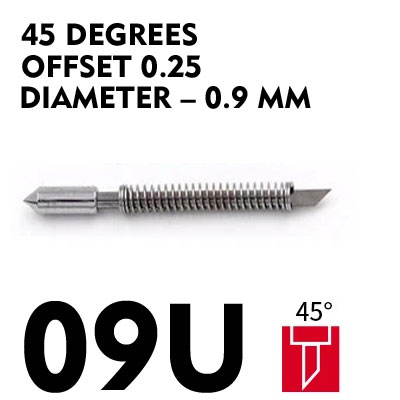 09U Blade for GRAPHTEC cutting plotter 45° offset 0.25