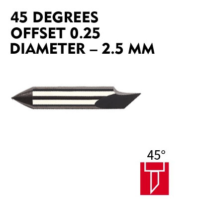 Blade for LOLINE cutting plotter 45° offset 0.25