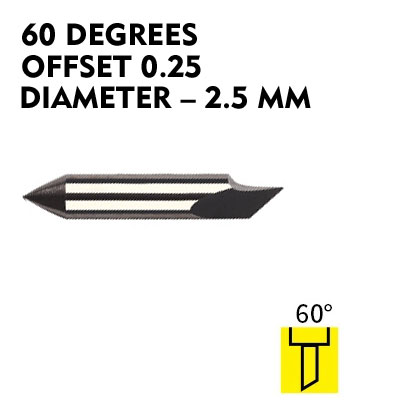 Blade for LOLINE cutting plotter 60° offset 0.25